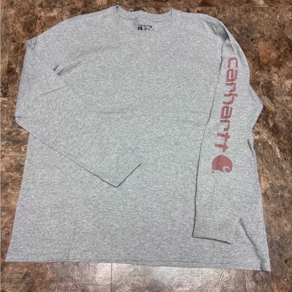 Carhartt Heather Gray Men's Short Sleeve Tee - Picture 3 of 4